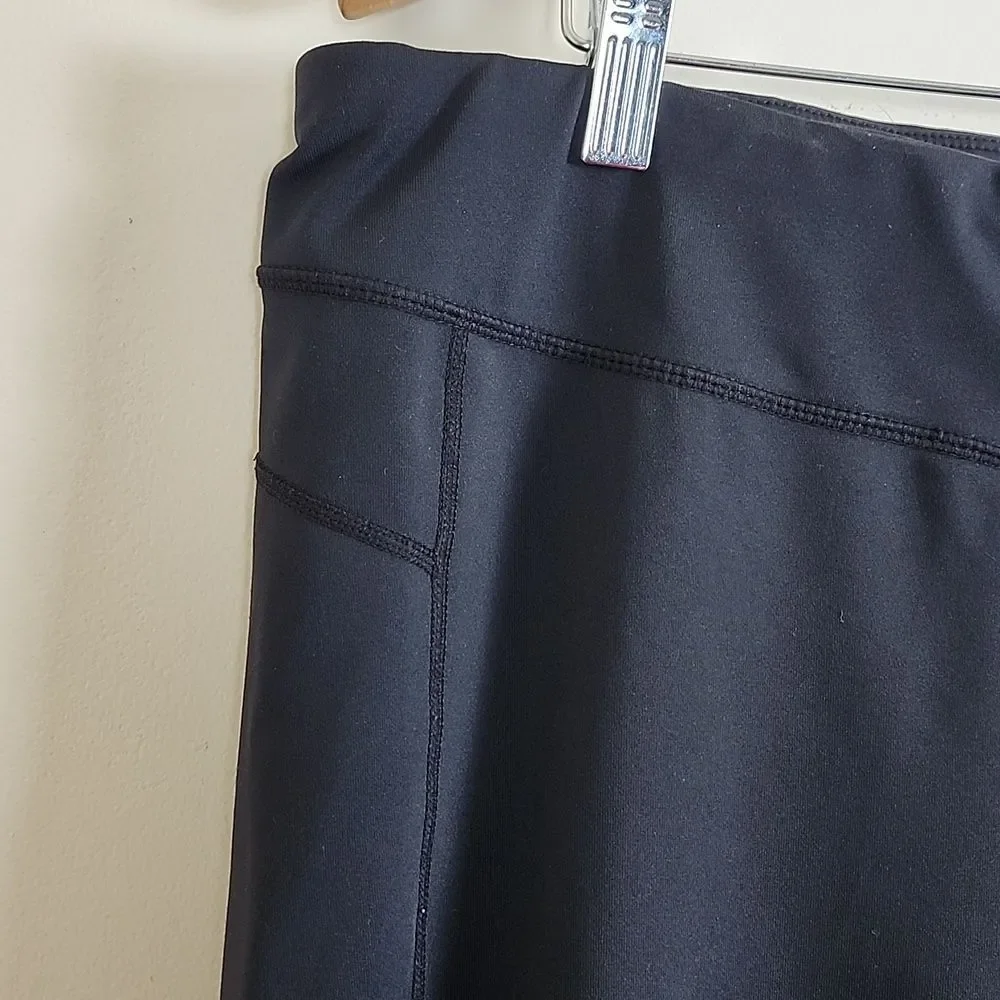 REI Women's Black Yoga Pants w/Elastic Waistband, Size Extra Large Petite (XLP)